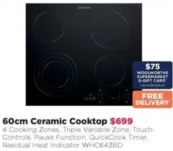 Bing Lee 60cm Ceramic Cooktop offer
