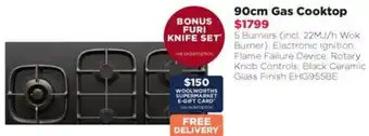Bing Lee 90cm Gas Cooktop offer