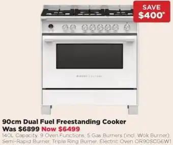 Bing Lee 90cm Dual Fuel Freestanding Cooker offer