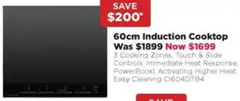 Bing Lee 60cm Induction Cooktop offer