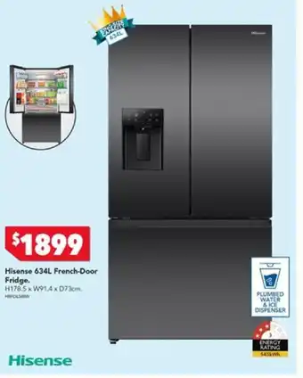 Harvey Norman Hisense 634L French Door Fridge offer