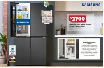 Harvey Norman Samsung 648L French Door Fridge Matte Black offer