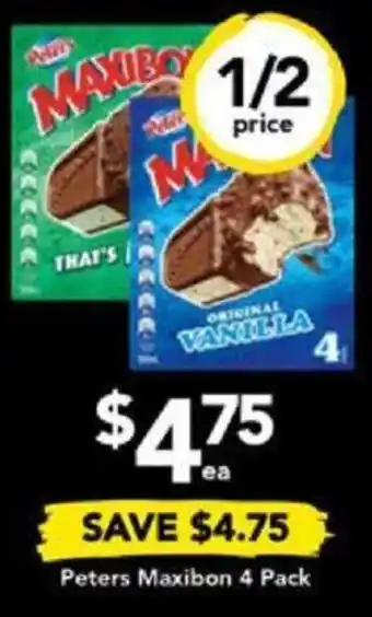 Drakes Peters Maxibon 4 Pack offer