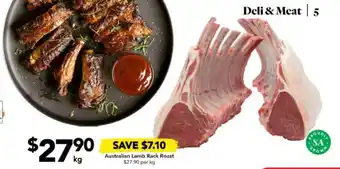 Drakes Australian Lamb Rack Roast offer