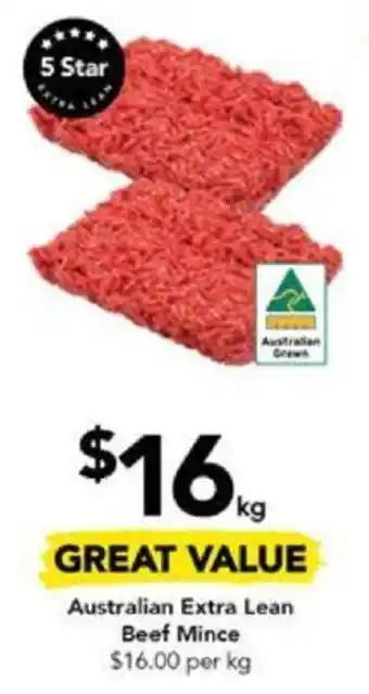 Drakes Australian Extra Lean Beef Mince offer