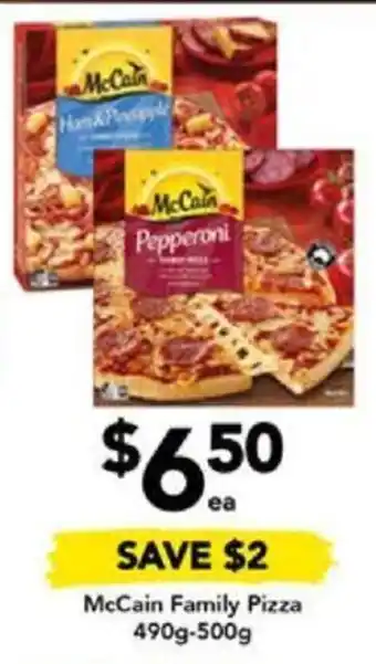 Drakes McCain Family Pizza 490g-500g offer