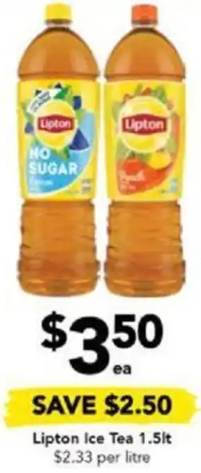 Drakes Lipton Ice Tea 1.5L offer