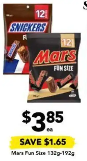 Drakes Mars Fun Size 132g-192g offer