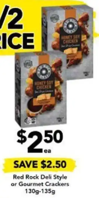 Drakes Red Rock Deli Style or Gourmet Crackers 130-135g offer