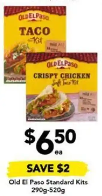 Drakes Old El Paso Standard Kits 290g-520g offer