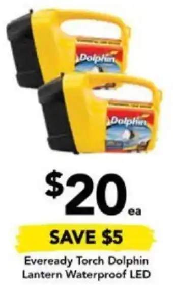 Drakes Eveready Torch Dolphin Lantern Waterproof LED offer