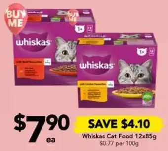 Drakes Whiskas Cat Food 12x85g offer