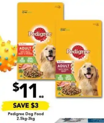 Drakes Pedigree Dog Food 2.5kg-3kg offer