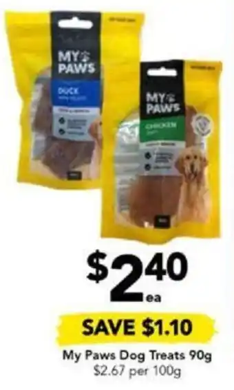 Drakes My Paws Dog Treats 90g offer