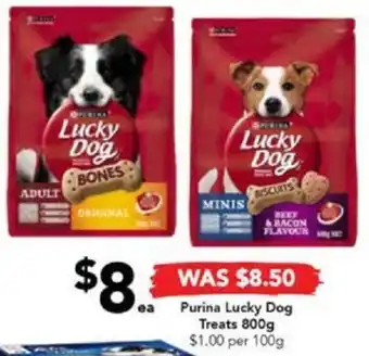 Drakes Purina Lucky Dog Treats 800g offer