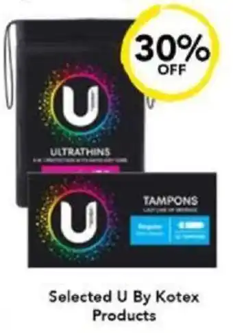 Drakes Selected U By Kotex Products offer