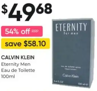 Super Pharmacy Eternity Men Eau de Toilette 100ml offer