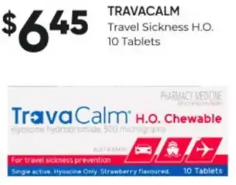 Super Pharmacy Travel Sickness H.O. 10 Tablets offer