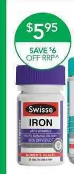 Terry White Swisse Iron offer
