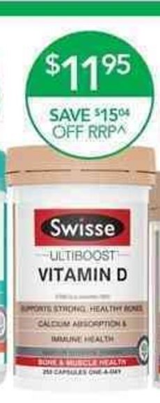 Terry White Swisse Ultiboost Vitamin D offer