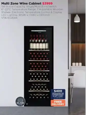 Multi Zone Wine Cabinet