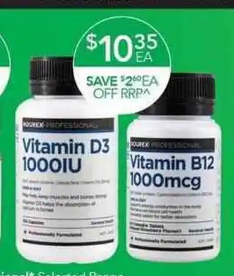Terry White Nourex Professional Vitamin D3 1000IU / Vitamin B12 1000mcg offer