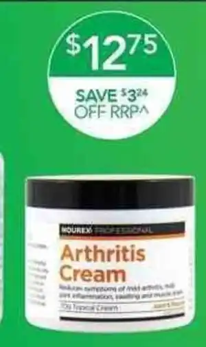 Terry White Nourex Professional Arthritis Cream offer
