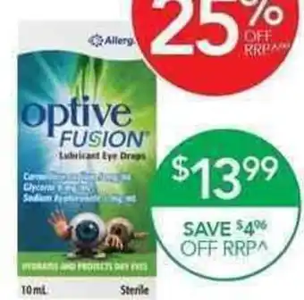 Terry White Optive Fusion Eye Drops 10ml offer
