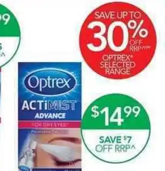 Optrex Advance Actimist Preservative Free Eye Spray 10ml