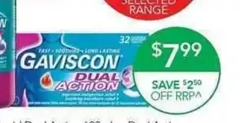 Terry White Gaviscon Dual Action Peppermint 32 Chewable Tablets offer