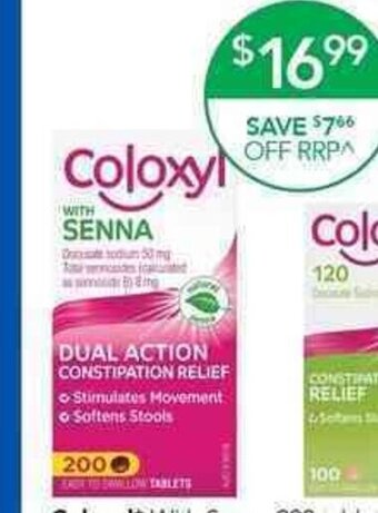 Terry White Coloxyl With Senna 200 Tablets offer