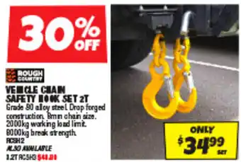 Autobarn VEHICLE CHAIN SAFETY HOOK SET 2T offer