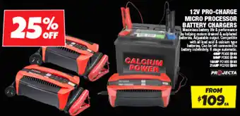 Autobarn 12V PRO-CHARGE MICRO PROCESSOR BATTERY CHARGERS offer