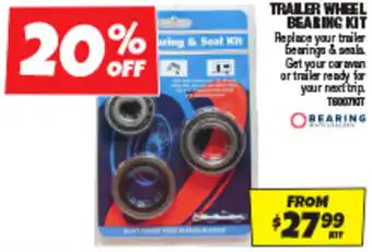 Autobarn TRAILER WHEEL BEARING KIT offer