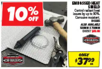 Autobarn EMBOSSED HEAT SHIELD offer