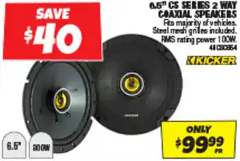 Autobarn 6.5" CS SERIES 2 WAY COAXIAL SPEAKERS offer