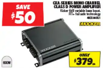 Autobarn CXA SERIES MONO CHANNEL CLASS D POWER AMPLIFIER offer