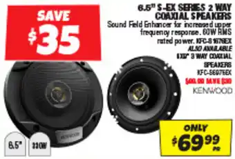 Autobarn 6.5" S-EX SERIES 2 WAY COAXIAL SPEAKERS offer