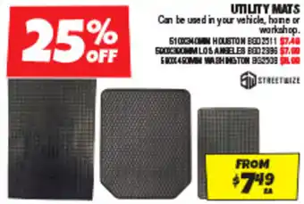 Autobarn UTILITY MATS offer