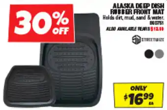 ALASKA DEEP DISH RUBBER FRONT MAT
