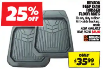 Autobarn NEVADA DEEP DISH RUBBER FLOOR MATS offer