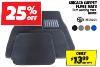 Autobarn CHICAGO CARPET FLOOR MATS offer