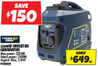 Autobarn 2200W INVERTER GENERATOR offer