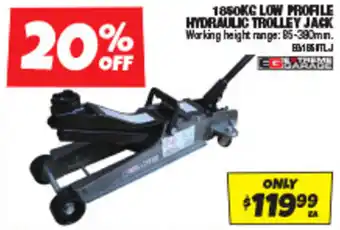 Autobarn 1850KG LOW PROFILE HYDRAULIC TROLLEY JACK offer