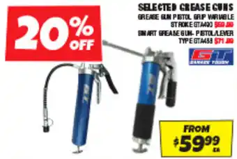 Autobarn SELECTED GREASE GUNS offer