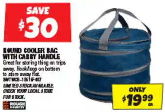 ROUND COOLER BAG WITH CARRY HANDLE