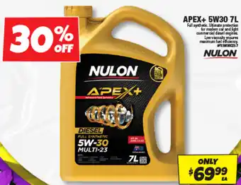 Autobarn APEX+ 5W30 7L offer