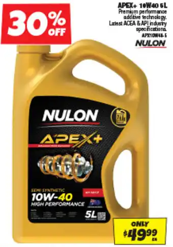 Autobarn APEX+ 10W40 5L offer