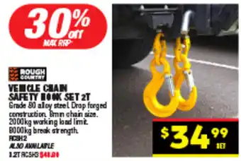 Autopro VEHICLE CHAIN SAFETY HOOK SET 2T offer