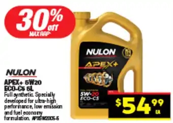 Autopro NULON APEX+5W20 ECO-C5 5L offer